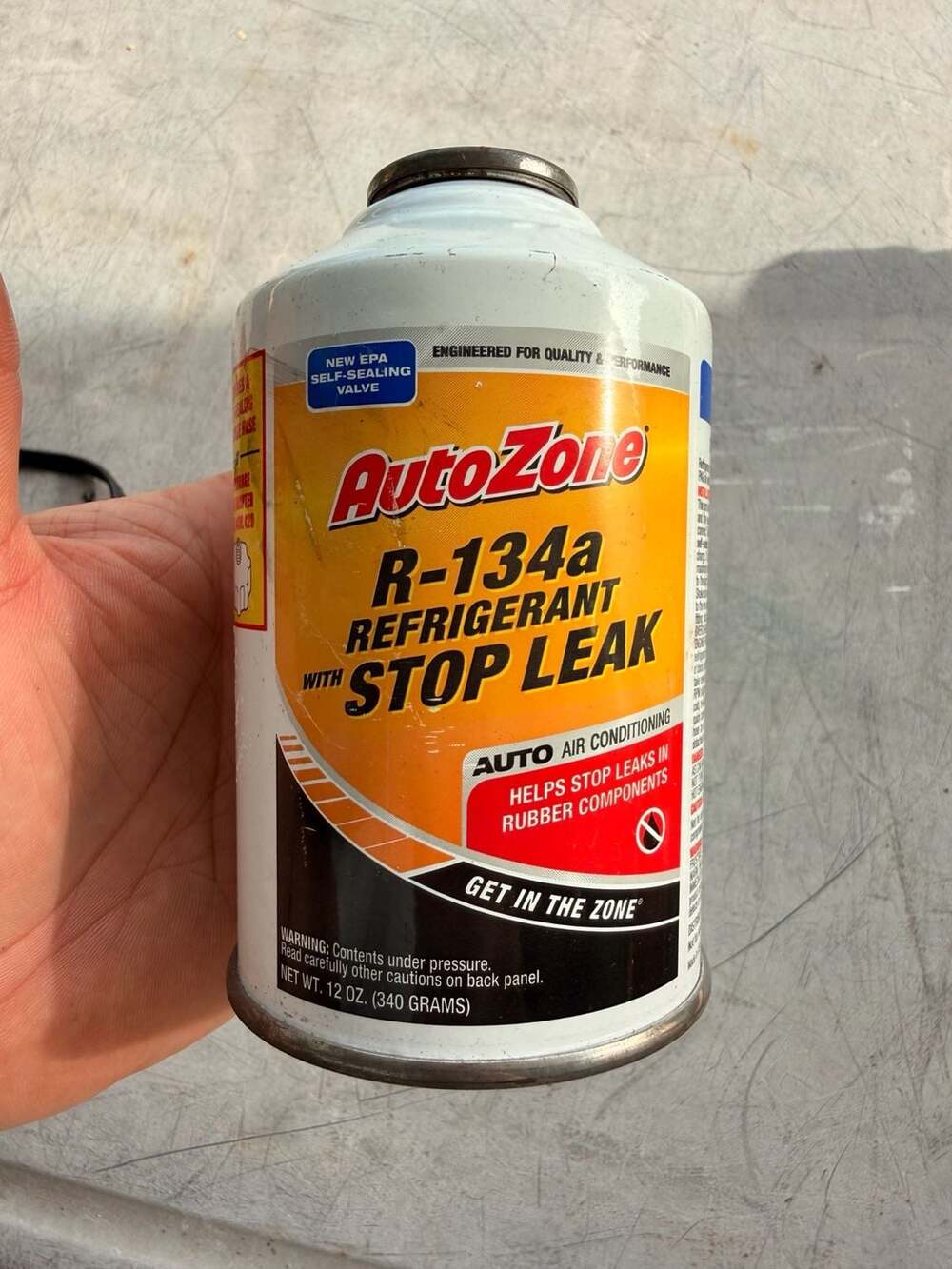 AutoZone R-134a Refrigerant with Stop Leak 12 oz